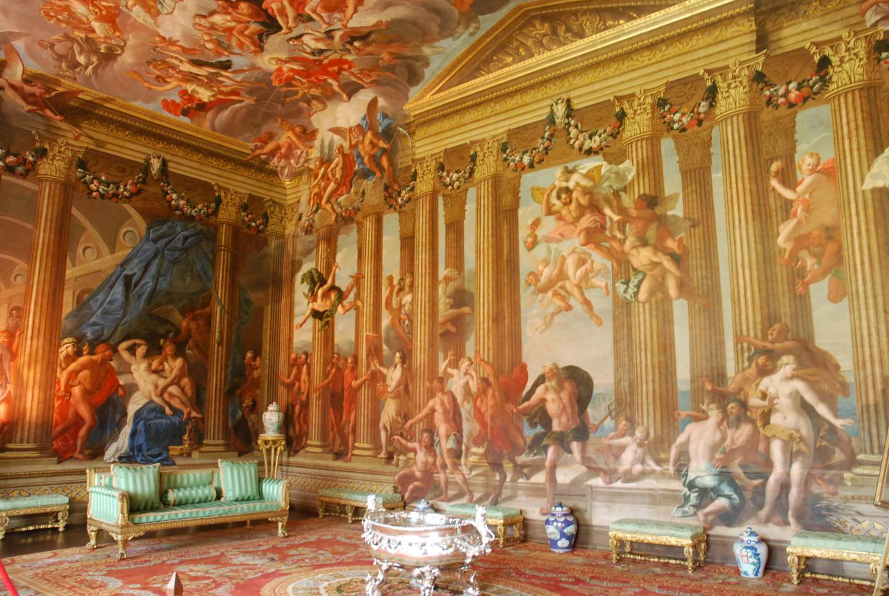 Inside Burghley House