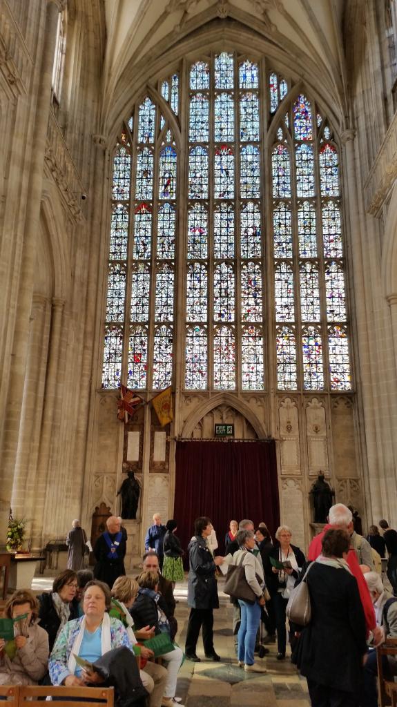 Le groupe dans Winchester cathedral
