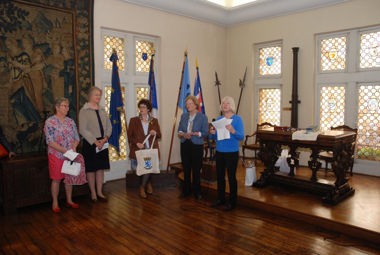 réception à l'hôtel de ville