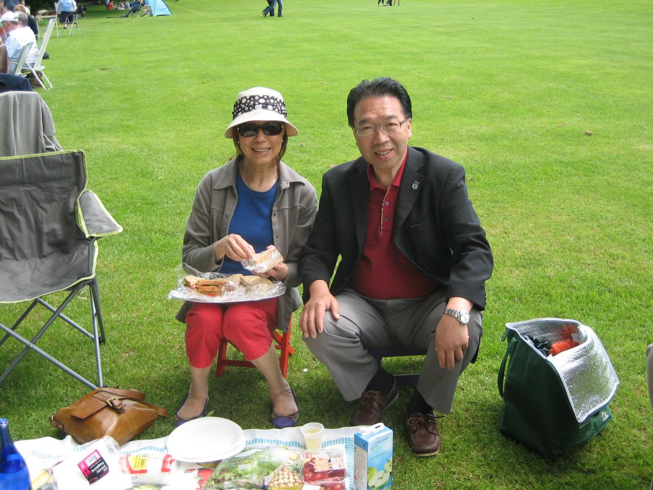 The deputy-mayor and his wife