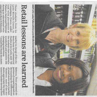 Mai 2016 Des élèves de Mireille Grenet en stage à Bury