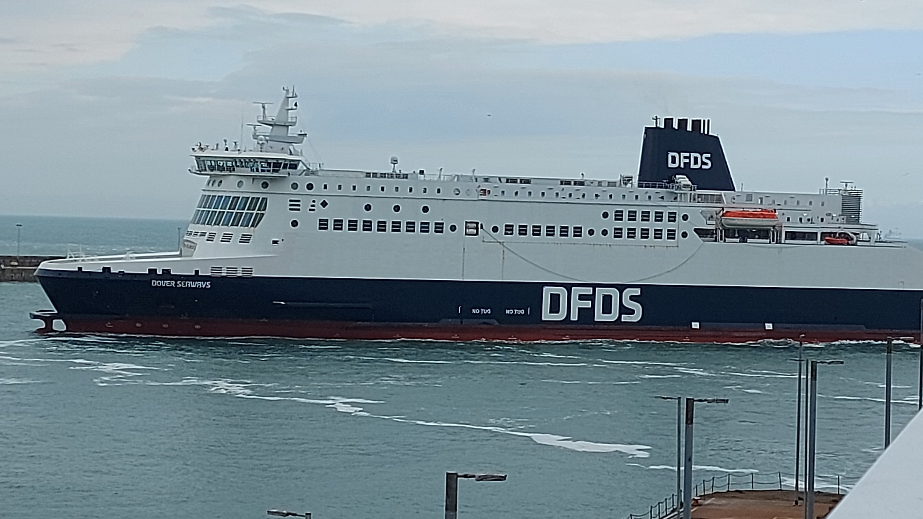Retour en France sur un ferry de DFDS