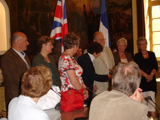 réception à l'Hôtel de Ville