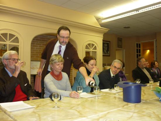 Le plaisir de boire le produit de la vigne