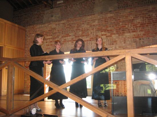 Le groupe Vocalease de la Thetford Grammar School