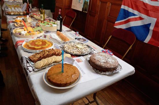 Le buffet de l'association Bury St Edmunds